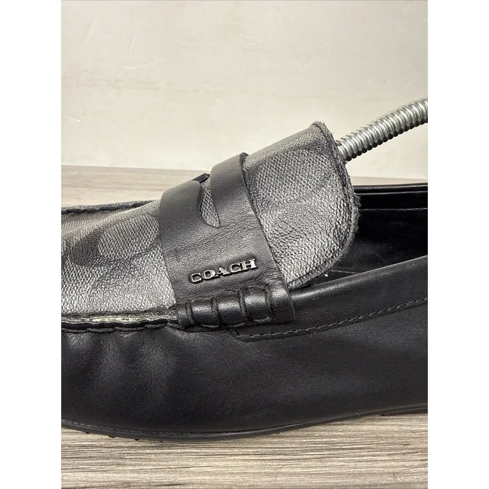 Coach Men's Mott Driver Sig FG2983 Casual‎ Loafer Shoes Black Size 11